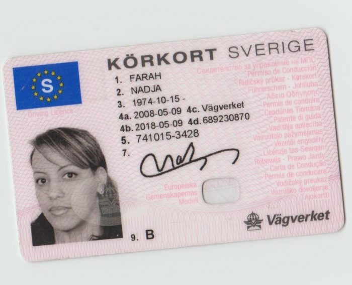 Swedish drivers license for sale online