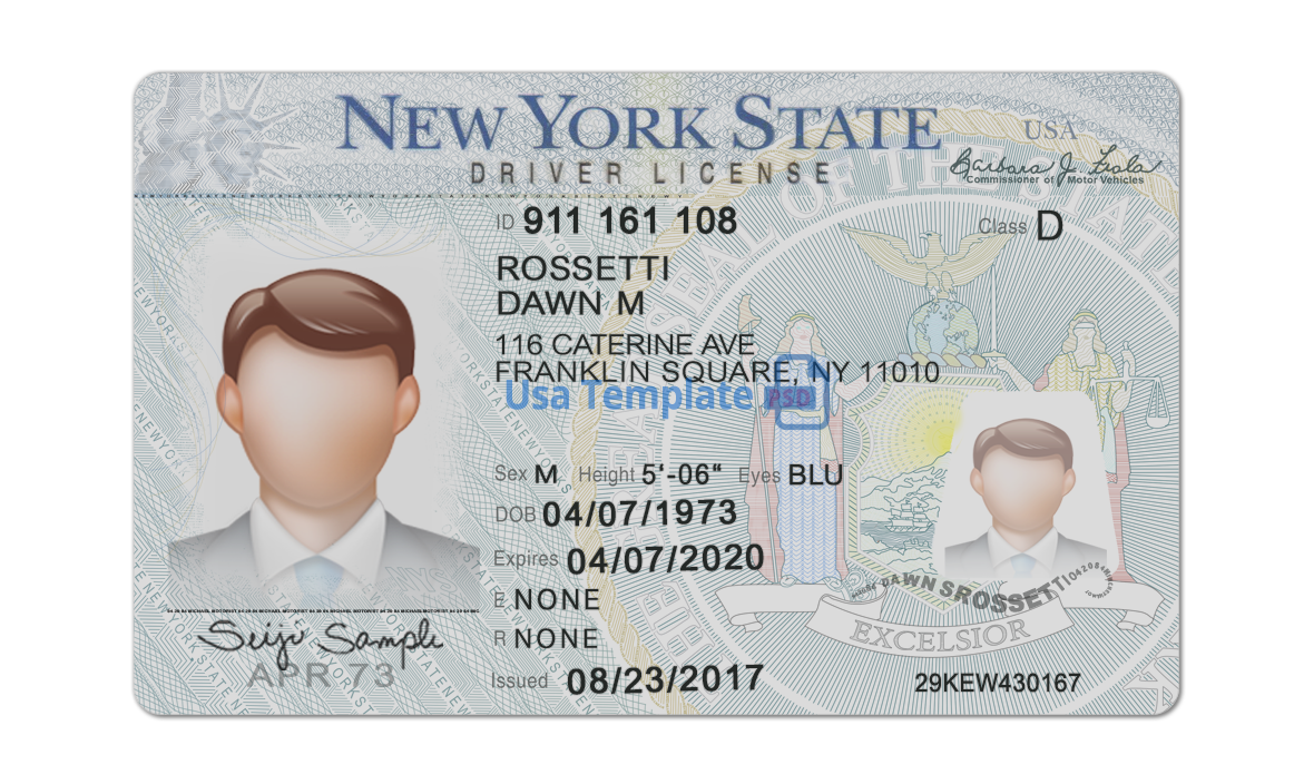 Editable Nevada Drivers License Template